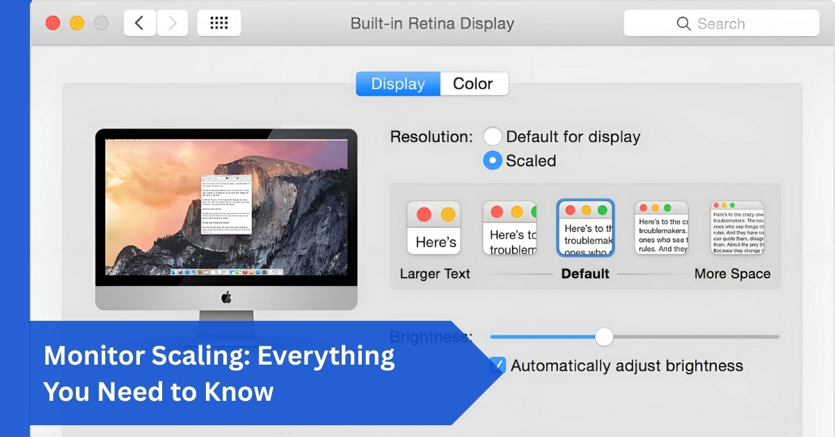 Monitor Scaling